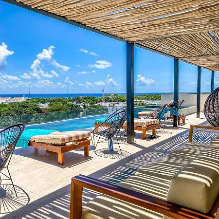Big Studio At Kaab By The Beach With Roof Top Pool, Sauna And Jacuzzi Near Paseo Del Carmen Mall Плая-дель-Кармен Экстерьер фото