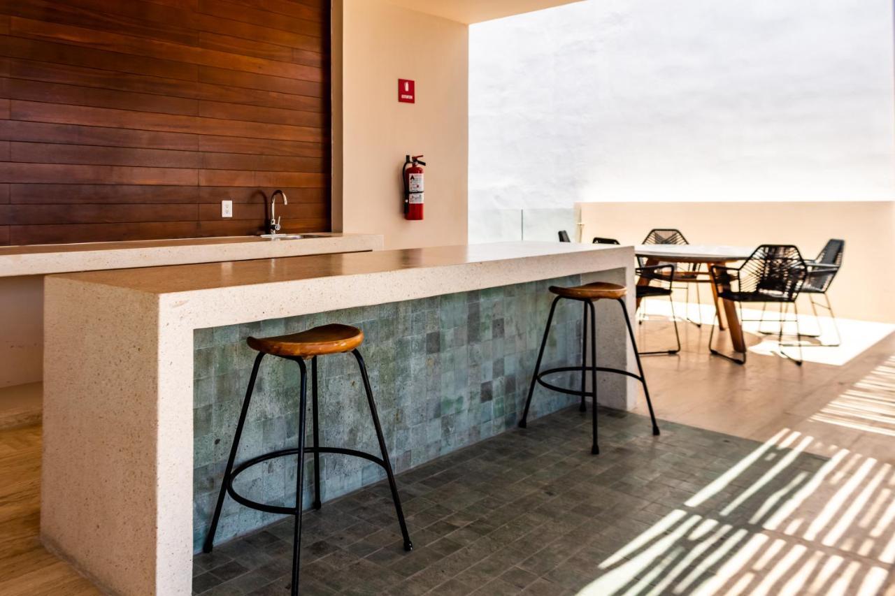 Big Studio At Kaab By The Beach With Roof Top Pool, Sauna And Jacuzzi Near Paseo Del Carmen Mall Плая-дель-Кармен Экстерьер фото