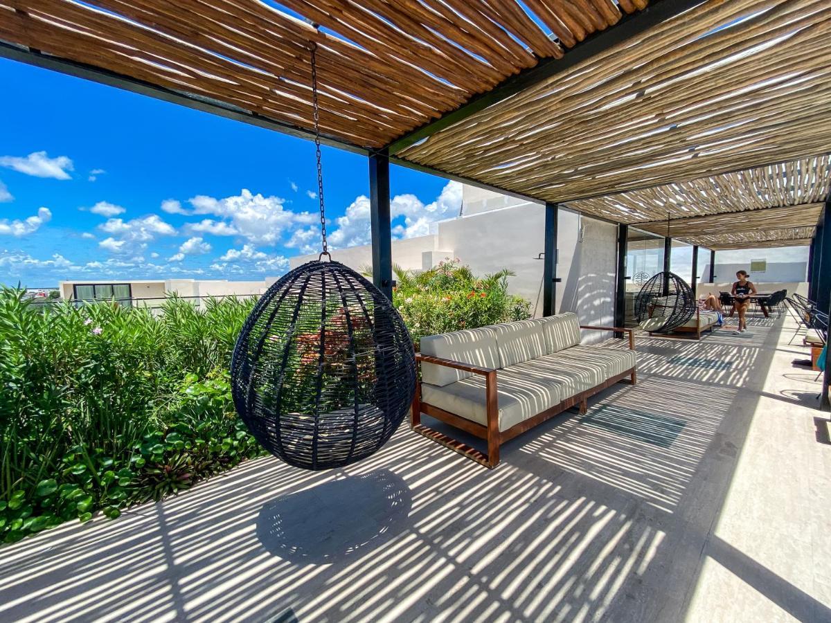 Big Studio At Kaab By The Beach With Roof Top Pool, Sauna And Jacuzzi Near Paseo Del Carmen Mall Плая-дель-Кармен Экстерьер фото