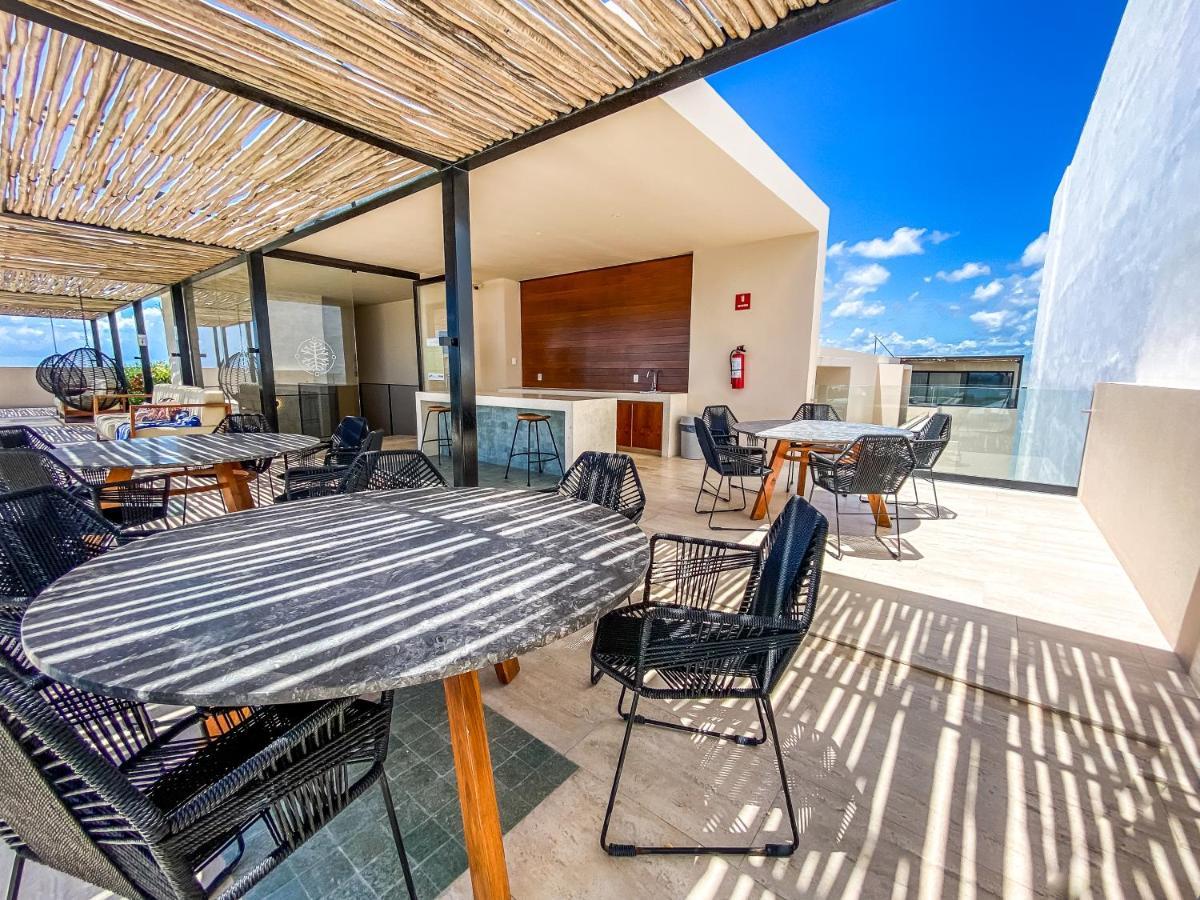 Big Studio At Kaab By The Beach With Roof Top Pool, Sauna And Jacuzzi Near Paseo Del Carmen Mall Плая-дель-Кармен Экстерьер фото