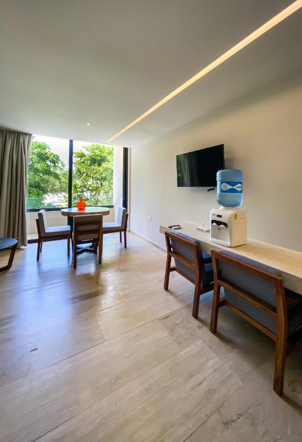 Big Studio At Kaab By The Beach With Roof Top Pool, Sauna And Jacuzzi Near Paseo Del Carmen Mall Плая-дель-Кармен Экстерьер фото