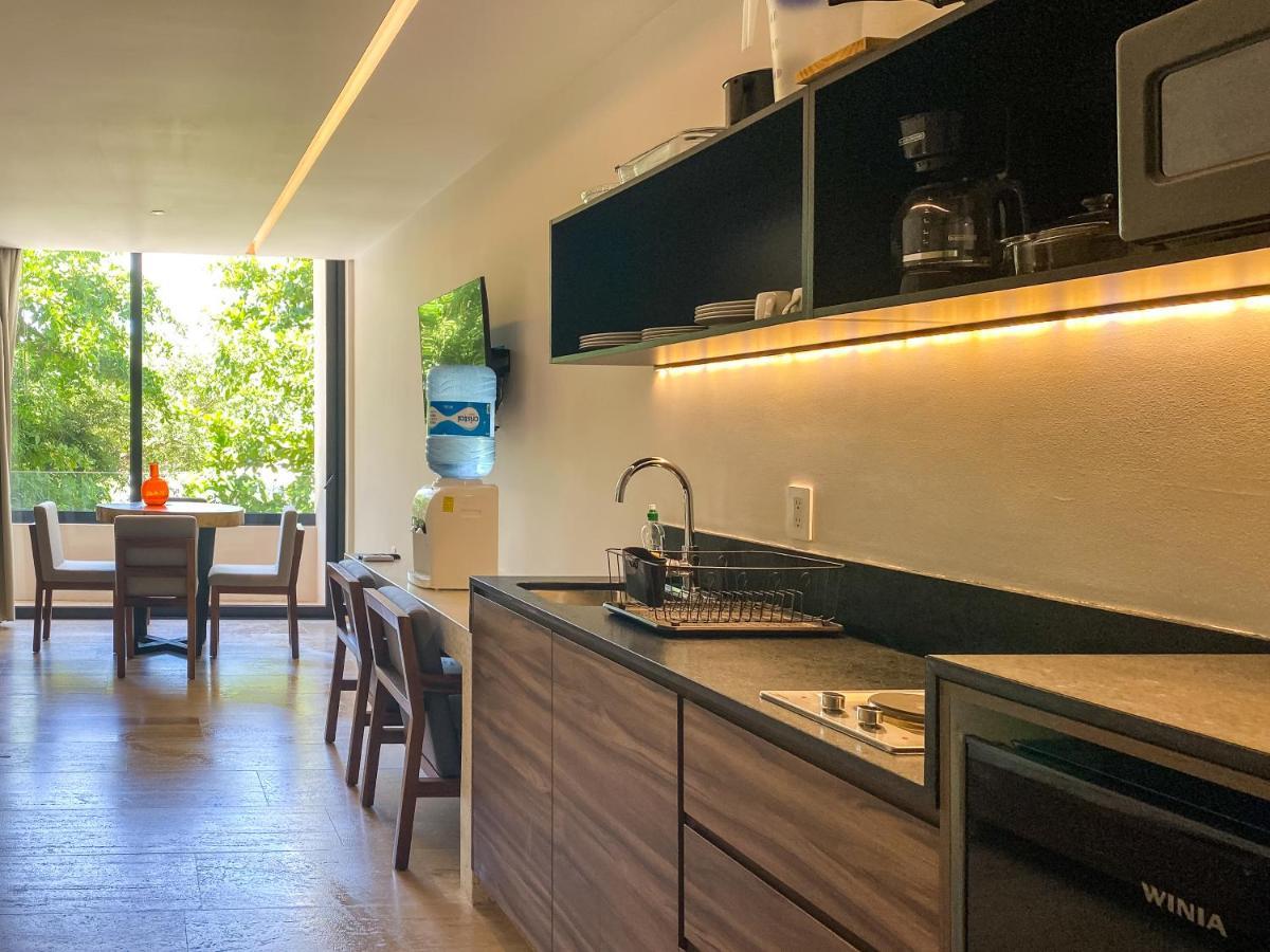 Big Studio At Kaab By The Beach With Roof Top Pool, Sauna And Jacuzzi Near Paseo Del Carmen Mall Плая-дель-Кармен Экстерьер фото